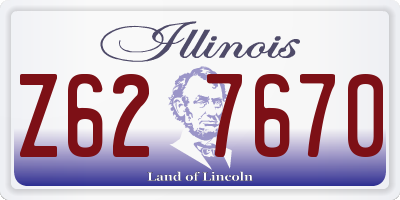 IL license plate Z627670