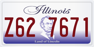 IL license plate Z627671