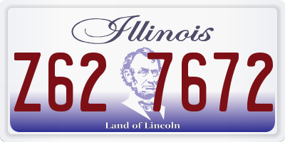 IL license plate Z627672