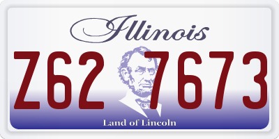 IL license plate Z627673