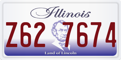 IL license plate Z627674