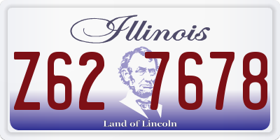 IL license plate Z627678