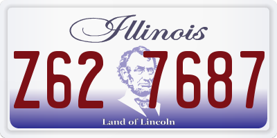 IL license plate Z627687