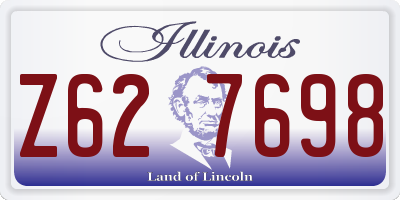 IL license plate Z627698
