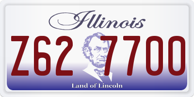 IL license plate Z627700