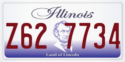 IL license plate Z627734