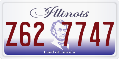 IL license plate Z627747