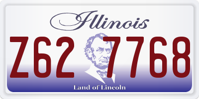 IL license plate Z627768