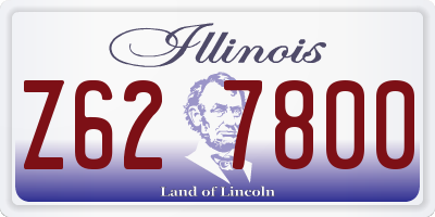 IL license plate Z627800