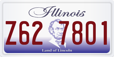 IL license plate Z627801