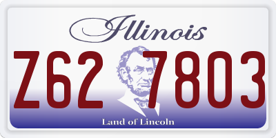 IL license plate Z627803