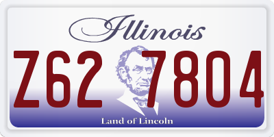 IL license plate Z627804