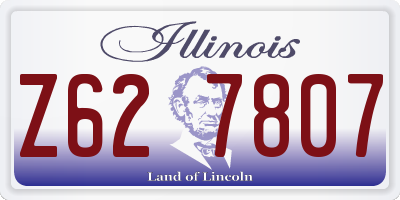 IL license plate Z627807