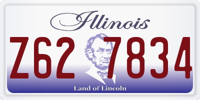 IL license plate Z627834