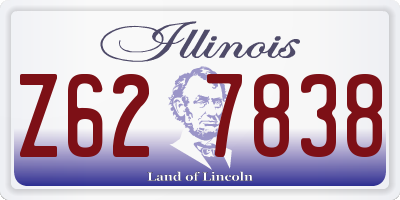 IL license plate Z627838