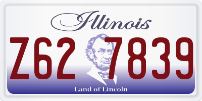 IL license plate Z627839
