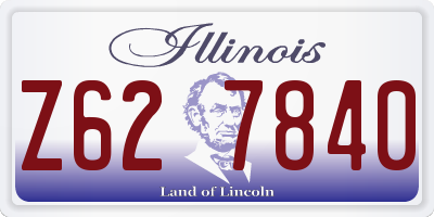 IL license plate Z627840
