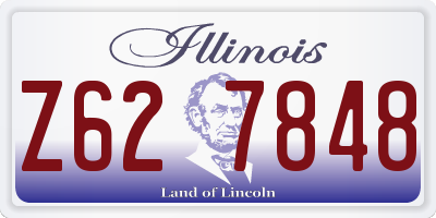 IL license plate Z627848