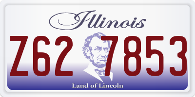 IL license plate Z627853