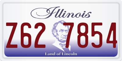 IL license plate Z627854