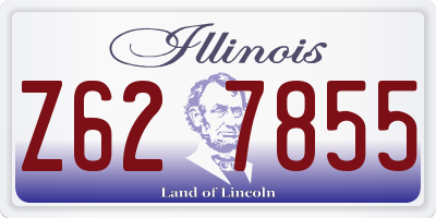 IL license plate Z627855