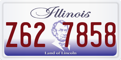 IL license plate Z627858