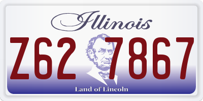 IL license plate Z627867