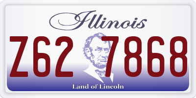 IL license plate Z627868