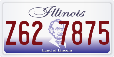 IL license plate Z627875