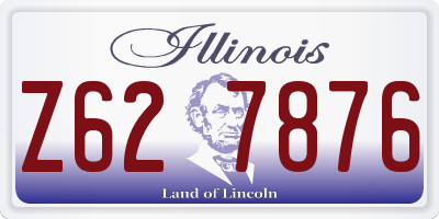 IL license plate Z627876