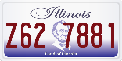 IL license plate Z627881
