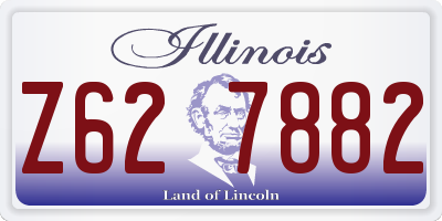 IL license plate Z627882