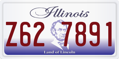 IL license plate Z627891