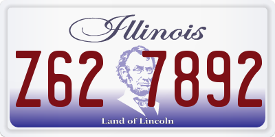 IL license plate Z627892