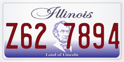 IL license plate Z627894