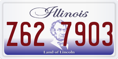 IL license plate Z627903