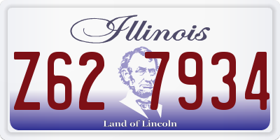IL license plate Z627934