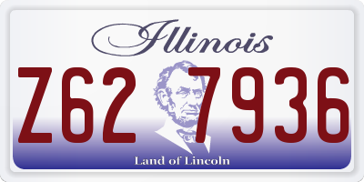 IL license plate Z627936