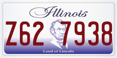 IL license plate Z627938