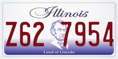 IL license plate Z627954