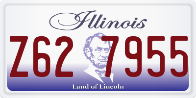IL license plate Z627955