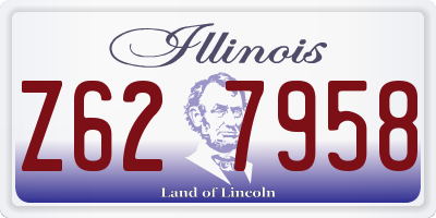 IL license plate Z627958