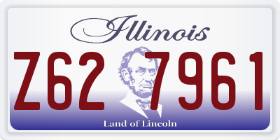 IL license plate Z627961