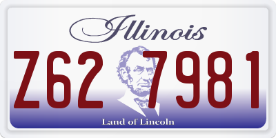 IL license plate Z627981