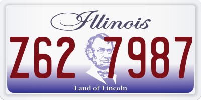 IL license plate Z627987