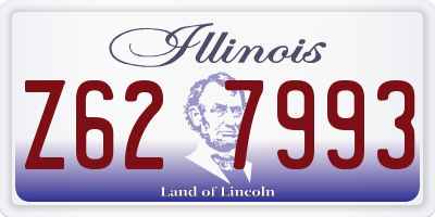 IL license plate Z627993