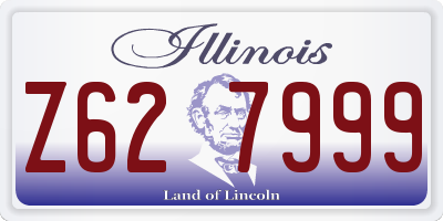 IL license plate Z627999