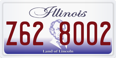 IL license plate Z628002