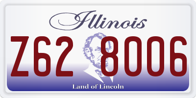 IL license plate Z628006