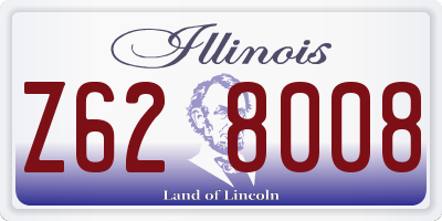 IL license plate Z628008